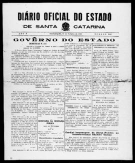 Diário Oficial do Estado de Santa Catarina. Ano 5. N° 1341 de 31/10/1938