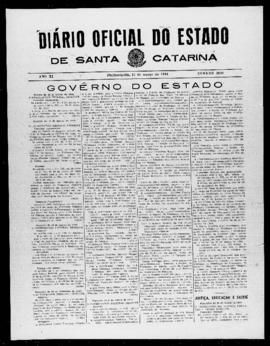 Diário Oficial do Estado de Santa Catarina. Ano 11. N° 2699 de 15/03/1944