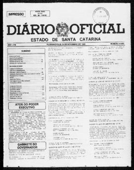 Diário Oficial do Estado de Santa Catarina. Ano 58. N° 14805 de 04/11/1993. Parte 1
