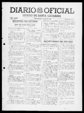 Diário Oficial do Estado de Santa Catarina. Ano 27. N° 6535 de 05/04/1960