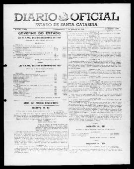 Diário Oficial do Estado de Santa Catarina. Ano 24. N° 6007 de 07/01/1958