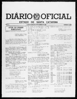 Diário Oficial do Estado de Santa Catarina. Ano 51. N° 12493 de 27/06/1984