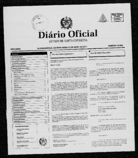 Diário Oficial do Estado de Santa Catarina. Ano 76. N° 19063 de 07/04/2011
