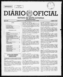 Diário Oficial do Estado de Santa Catarina. Ano 67. N° 16442 de 27/06/2000