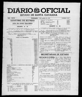 Diário Oficial do Estado de Santa Catarina. Ano 27. N° 6657 de 06/10/1960