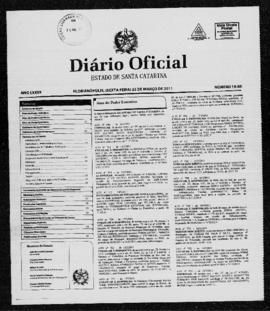 Diário Oficial do Estado de Santa Catarina. Ano 76. N° 19054 de 25/03/2011