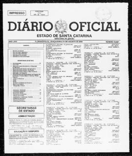 Diário Oficial do Estado de Santa Catarina. Ano 67. N° 16467 de 01/08/2000