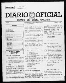 Diário Oficial do Estado de Santa Catarina. Ano 56. N° 14326 de 22/11/1991