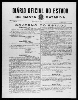 Diário Oficial do Estado de Santa Catarina. Ano 11. N° 2869 de 29/11/1944