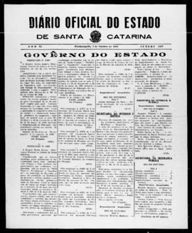 Diário Oficial do Estado de Santa Catarina. Ano 6. N° 1607 de 06/10/1939