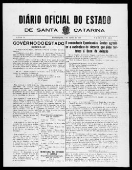 Diário Oficial do Estado de Santa Catarina. Ano 5. N° 1271 de 05/08/1938