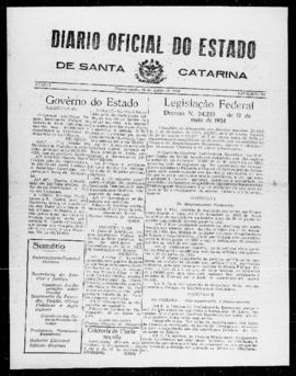 Diário Oficial do Estado de Santa Catarina. Ano 1. N° 93 de 28/06/1934