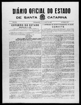 Diário Oficial do Estado de Santa Catarina. Ano 11. N° 2801 de 21/08/1944