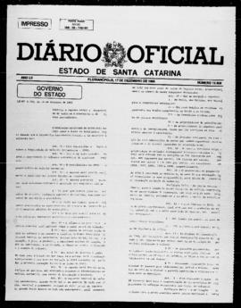 Diário Oficial do Estado de Santa Catarina. Ano 52. N° 12858 de 17/12/1985
