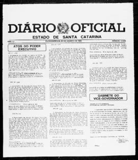 Diário Oficial do Estado de Santa Catarina. Ano 51. N° 12538 de 30/08/1984
