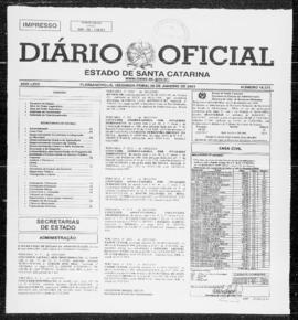 Diário Oficial do Estado de Santa Catarina. Ano 67. N° 16575 de 08/01/2001