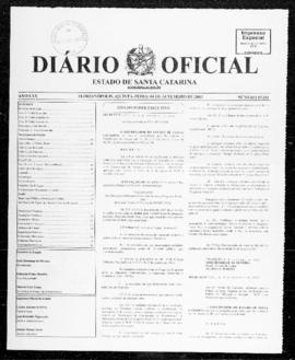 Diário Oficial do Estado de Santa Catarina. Ano 70. N° 17231 de 04/09/2003