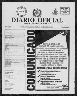 Diário Oficial do Estado de Santa Catarina. Ano 75. N° 18691 de 16/09/2009