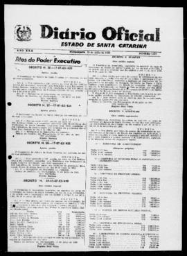 Diário Oficial do Estado de Santa Catarina. Ano 30. N° 7343 de 30/07/1963