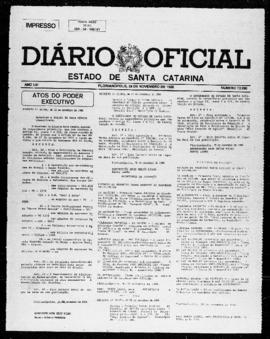 Diário Oficial do Estado de Santa Catarina. Ano 53. N° 13090 de 24/11/1986