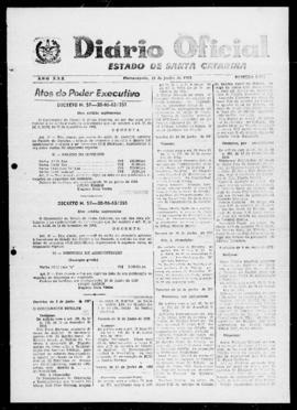 Diário Oficial do Estado de Santa Catarina. Ano 30. N° 7315 de 21/06/1963