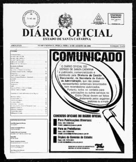 Diário Oficial do Estado de Santa Catarina. Ano 74. N° 18432 de 26/08/2008