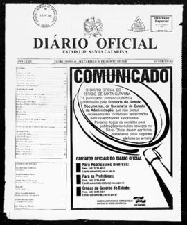 Diário Oficial do Estado de Santa Catarina. Ano 74. N° 18415 de 01/08/2008