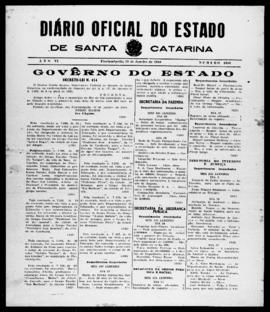 Diário Oficial do Estado de Santa Catarina. Ano 6. N° 1686 de 19/01/1940