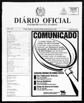 Diário Oficial do Estado de Santa Catarina. Ano 74. N° 18398 de 09/07/2008