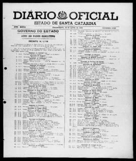Diário Oficial do Estado de Santa Catarina. Ano 27. N° 6620 de 11/08/1960