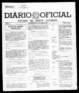 Diário Oficial do Estado de Santa Catarina. Ano 55. N° 13679 de 12/04/1989