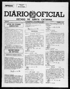Diário Oficial do Estado de Santa Catarina. Ano 53. N° 13121 de 12/01/1987
