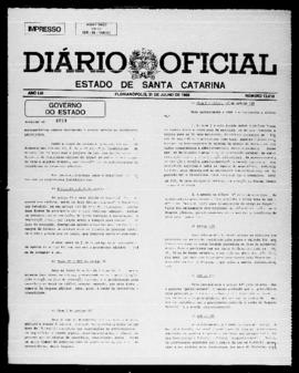 Diário Oficial do Estado de Santa Catarina. Ano 53. N° 13010 de 31/07/1986