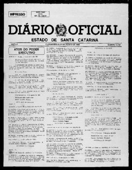 Diário Oficial do Estado de Santa Catarina. Ano 52. N° 12767 de 07/08/1985