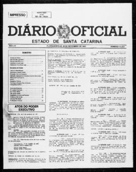 Diário Oficial do Estado de Santa Catarina. Ano 56. N° 14315 de 06/11/1991