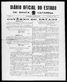 Diário Oficial do Estado de Santa Catarina. Ano 5. N° 1246 de 07/07/1938