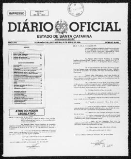 Diário Oficial do Estado de Santa Catarina. Ano 67. N° 16402 de 28/04/2000