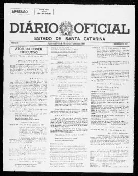 Diário Oficial do Estado de Santa Catarina. Ano 53. N° 13312 de 16/10/1987