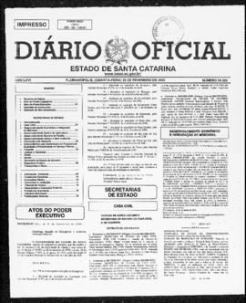 Diário Oficial do Estado de Santa Catarina. Ano 66. N° 16360 de 23/02/2000