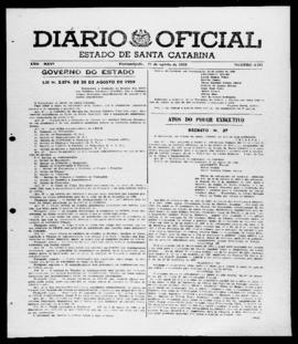Diário Oficial do Estado de Santa Catarina. Ano 26. N° 6391 de 27/08/1959