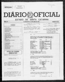 Diário Oficial do Estado de Santa Catarina. Ano 56. N° 14164 de 04/04/1991