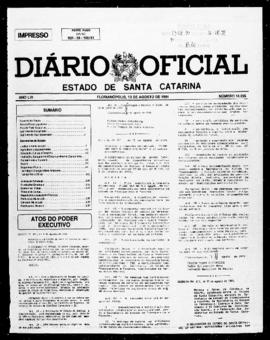 Diário Oficial do Estado de Santa Catarina. Ano 56. N° 14255 de 13/08/1991