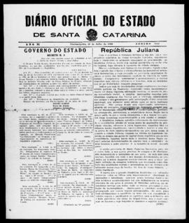 Diário Oficial do Estado de Santa Catarina. Ano 6. N° 1552 de 29/07/1939