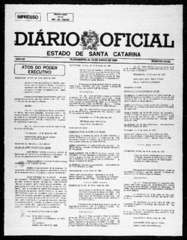 Diário Oficial do Estado de Santa Catarina. Ano 53. N° 12980 de 19/06/1986