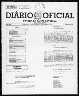 Diário Oficial do Estado de Santa Catarina. Ano 67. N° 16522 de 19/10/2000