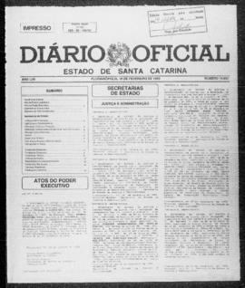 Diário Oficial do Estado de Santa Catarina. Ano 57. N° 14631 de 18/02/1993