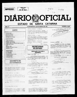 Diário Oficial do Estado de Santa Catarina. Ano 56. N° 14260 de 20/08/1991