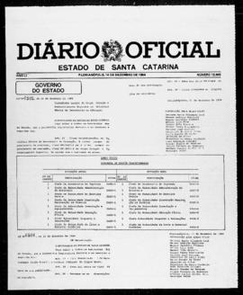 Diário Oficial do Estado de Santa Catarina. Ano 51. N° 12609 de 14/12/1984