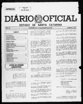 Diário Oficial do Estado de Santa Catarina. Ano 56. N° 14321 de 14/11/1991