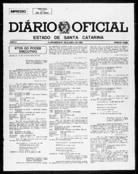 Diário Oficial do Estado de Santa Catarina. Ano 52. N° 12695 de 25/04/1985